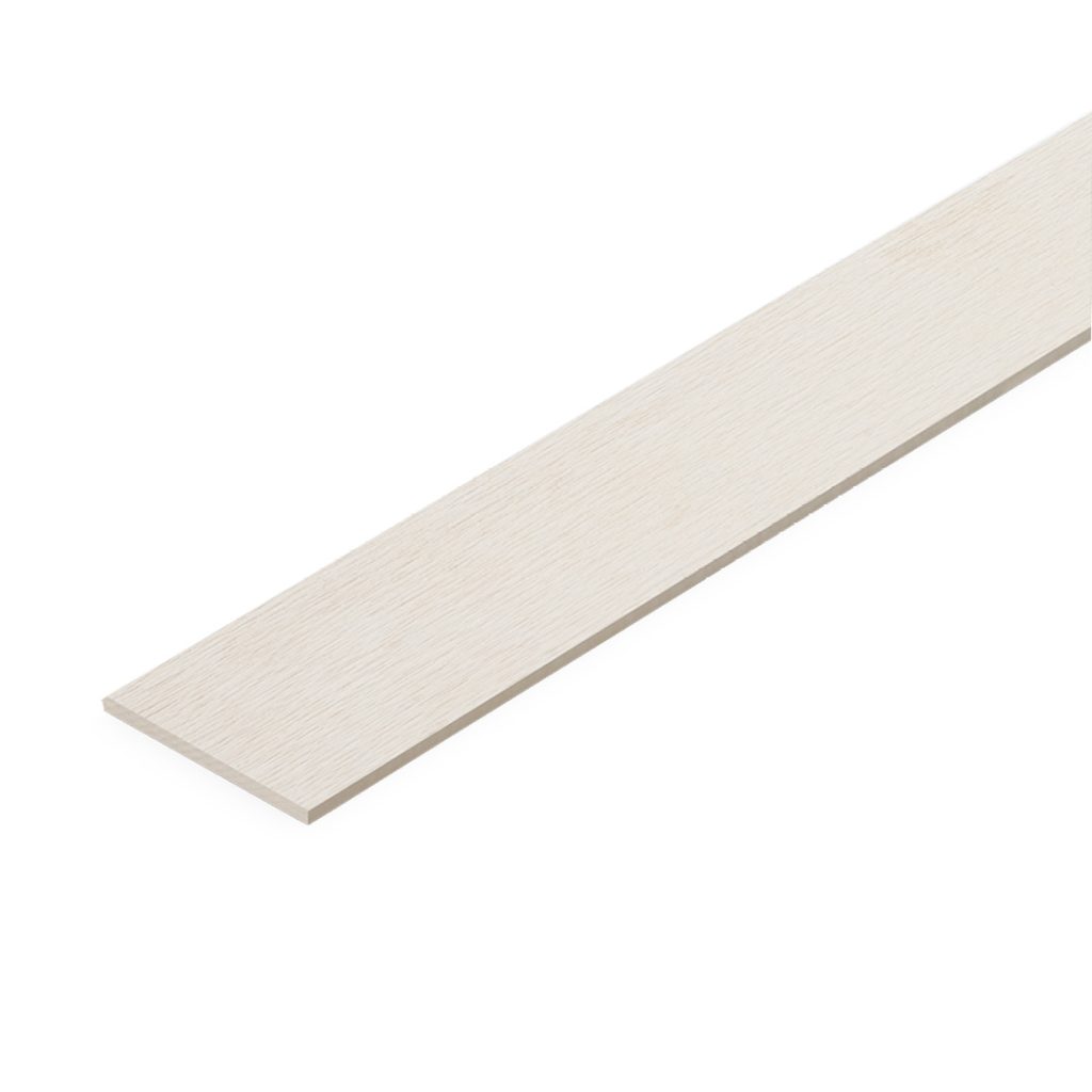 Ceiling RBShera | Ceiling Strip Straight Grain Uncolored Square-cut edge